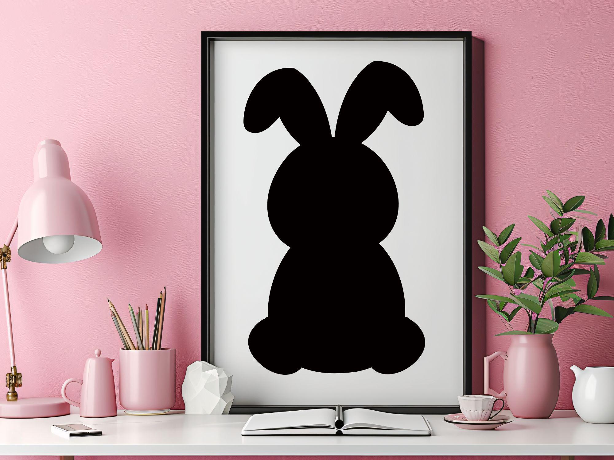 Easter Bunny Outline SVG Bundle, Rabbit Face Cut File (digital Download ...