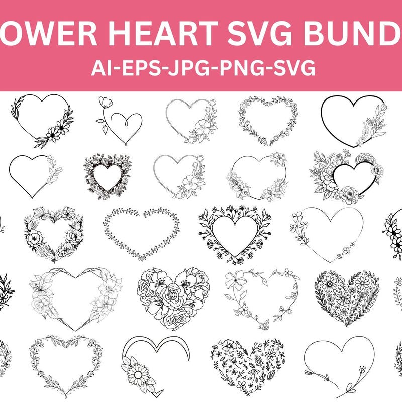 Corazón svg - Etsy México