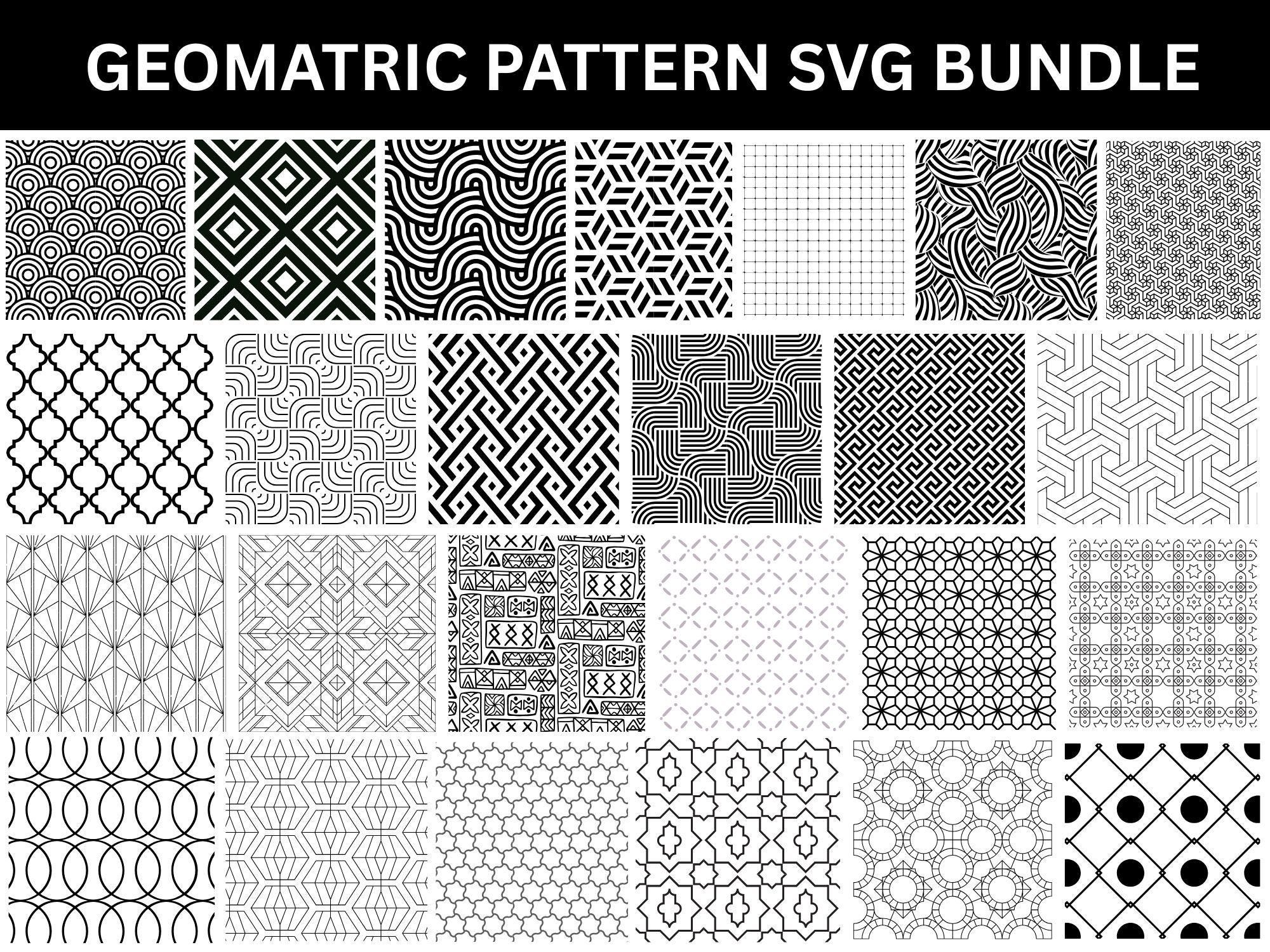 Geometric Pattern SVG Files, Tribal Background (instant Download - Etsy