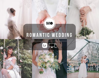 10 Romantic Wedding Lightroom Presets | Soft Warm Tones for Dreamy & Elegant Wedding Photos (Mobile + Desktop)