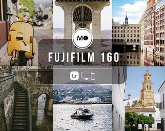 4 Fujifilm 160 Lightroom Presets | Classic Film Colors | Soft Vintage Fuji Look for Mobile & Desktop