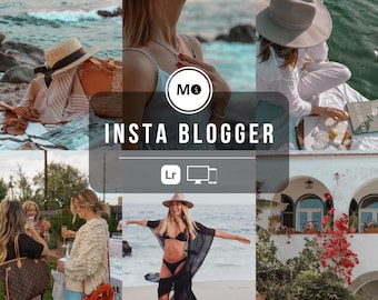 10 Insta Blogger Lightroom Presets | Bright Clean Aesthetic Filters for Instagram & Social Media (Mobile + Desktop)
