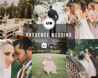 10 Provence Wedding Lightroom Presets | Soft Pastel Tones & Natural Light for Romantic Weddings (Mobile + Desktop)