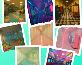 Fun Backrooms Wall Art • Dreamcore Liminal Print Pack