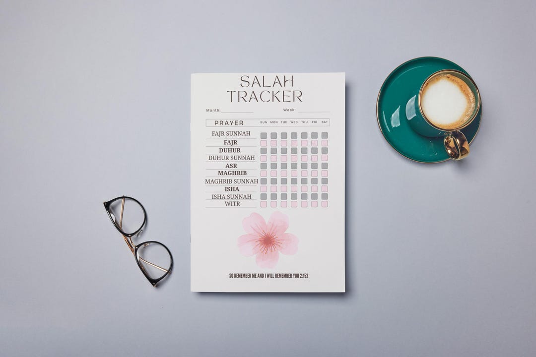 Islamic Prayer Tracker | Salah Tracker Printable | Muslim Habit Creator ...