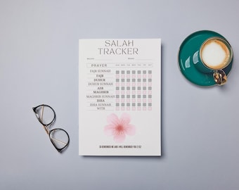 Islamic Prayer Tracker | Salah Tracker Printable | Muslim Habit Creator | Digital Download