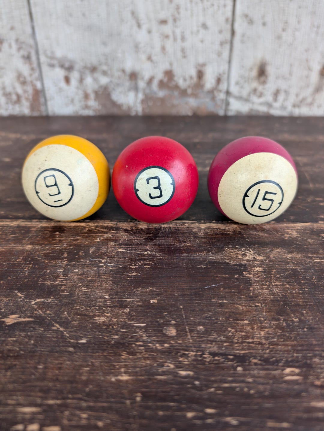Rustic Pool Balls Antique (1900s) Clay Pool Balls - 10-13 Dollars Each : Choose by Drop ...