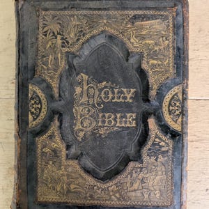 聖書 アンティーク バイブル Family Bible 聖書 アンティーク バイブル