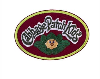Vintage Cabbage Patch Kids Embroidered Patch- Iron on or Sew On | 80s Retro Doll Patch- Cabbage Patch Halloween Costume Nostalgia