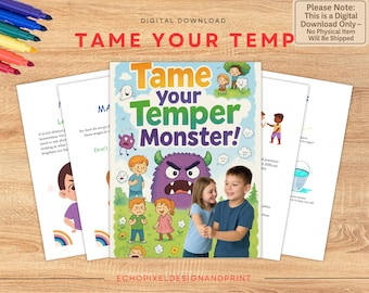 Kids Therapy Tools Pack, Emotional Regulation Worksheets, Coping Strategies for Kids, Calm Down Corner Resources.
