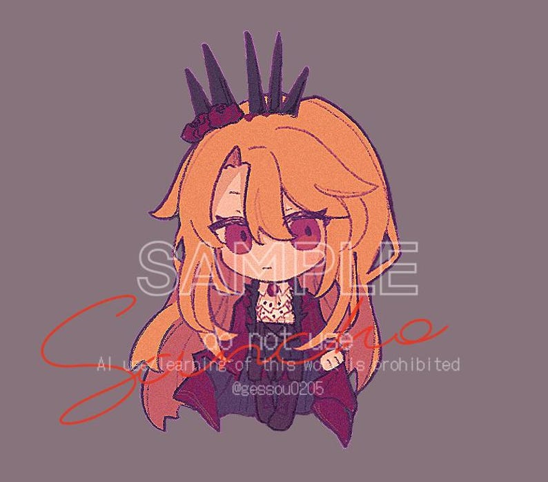 Custom Chibi Art Commission | Anime Style PFP (Digital) image 2