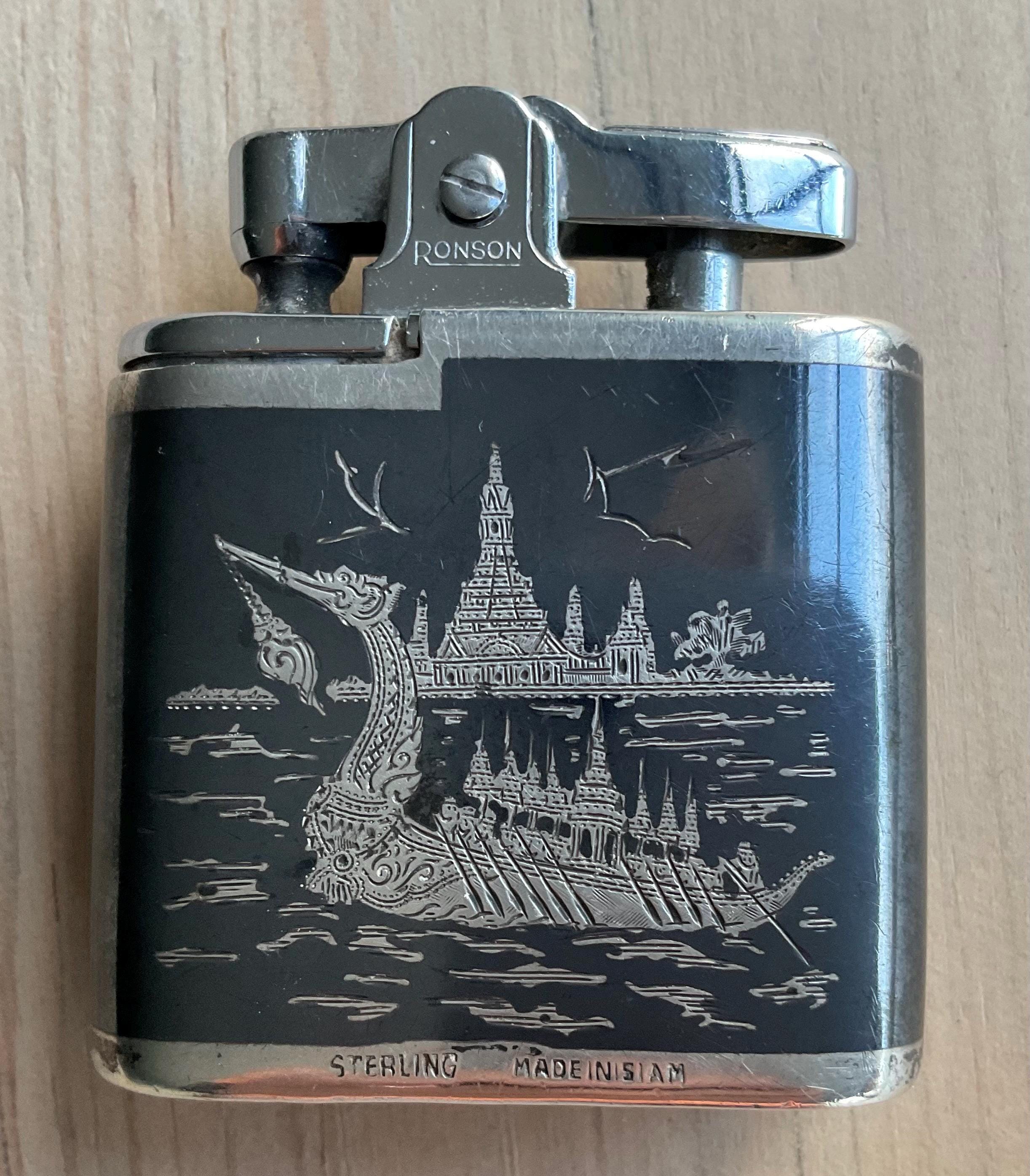 Lighters Ronson Siam Sterling - Etsy