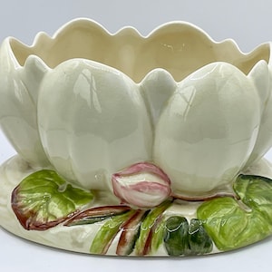 Clarice Cliff Art Deco Planter in Lotus Flower Design