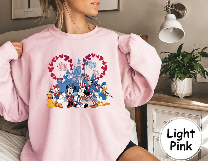 Sudadera del Castillo de Disney del 250 Aniversario de Estados Unidos, Sudadera Retro de Disneyland por los 250 Años en EE. UU., Día de la Independencia, Camiseta del 4 de Julio, Camiseta Patriótica imagen 8