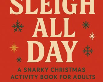 Libro de actividades navideñas para adultos (descarga digital), humor picante y divertido