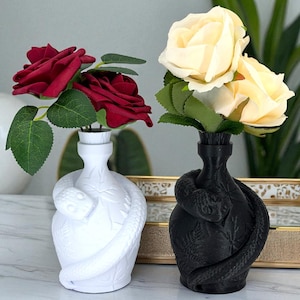 Schlangenflaschenvase - Botanische Schlangenknospenvase, strukturiertes Wohndekor