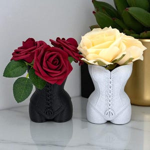 Corset Vase – Bust Sculpture Flower Holder, Unique Feminine Home Décor
