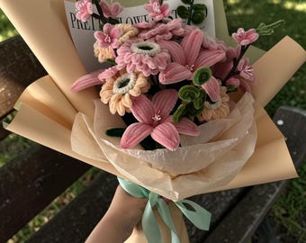 Handmade Pipe Cleaner Flower Bouquet – Chenille Stem Flowers, Unique Home Decor, Gift for Her, Birthday, Anniversary