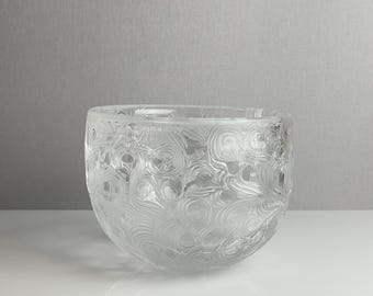 Vintage Kosta Boda Art Glass Bowl – Bertil Vallien for Boda-Åfors – Mid-Century Sweden – 1970s