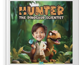 The Dinosaur Scientist - Personalized Children’s Dinosaur Story Book with Custom Name & Photo