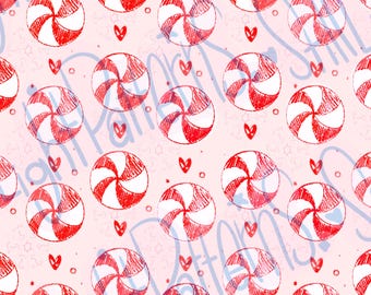 Peppermint print (Wallpaper or Printable)