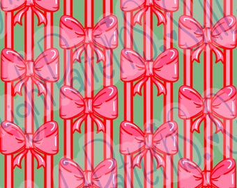 Christmas bows print (Wallpaper or Printable)