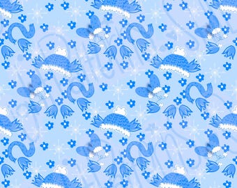 Winter apparel seamless pattern (Wallpaper or Printable)