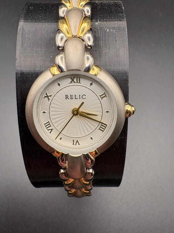 Fossil Two-Tone Silver and Gold Roman Dial Watch Ladies Fossil Watch Stainless Steel Gold & Silver 2Tone  main image 2