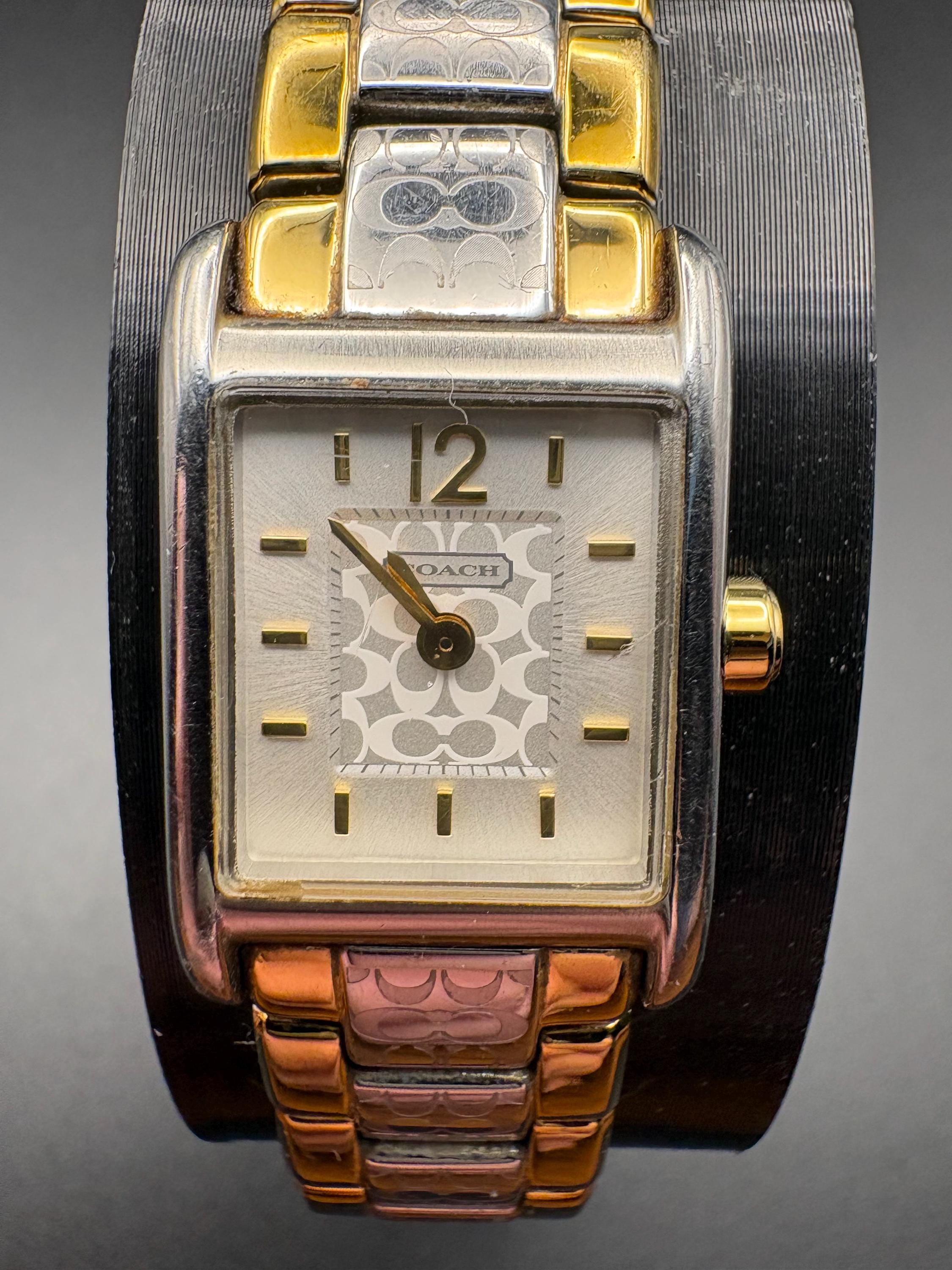 ✨Coach Vintage Watch✨ Coach Boyfriend Chronograph Crystal Bezel Gold Tone Watch main image 4