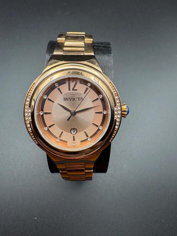 Invicta Rose Gold-Tone Crystal Accent Women\'s Watch Invicta Rose Gold Tone Crystal Accent Women\ main image 4