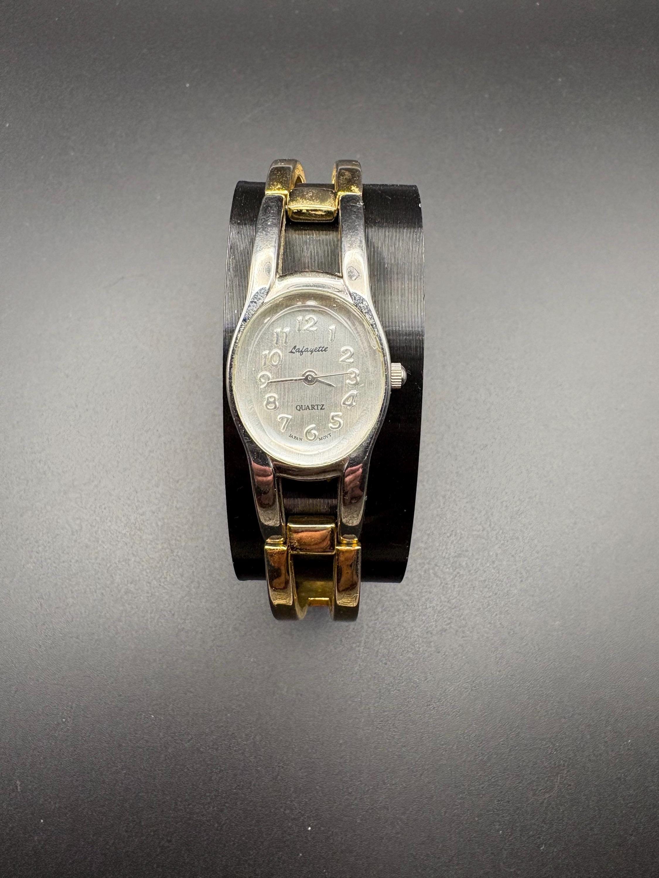 LAFAYETTE レディース腕時計 ユニークブレスレット ミックスメタル 