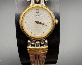Vintage Seiko 3Y02-0859 Two-tone Quartz Ladies Watch - Etsy display picture 3
