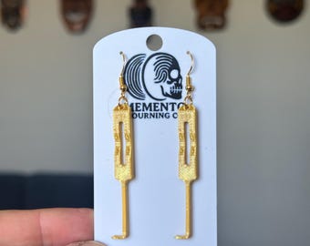Mortician Earrings! Aneurysm Hooks for Funeral Directors and Embalmers 3D printed