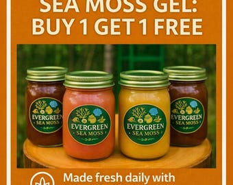 ¡Compre UNO y obtenga OTRO GRATIS! - Gel de musgo marino premium - Superalimento inspirado en el Dr. Sebi - ¡Auténtico gel de musgo marino de Santa Lucía! - ¡Nuevos y deliciosos sabores!