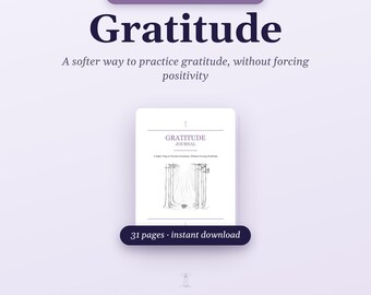 Journal de gratitude à imprimer, Cahier d'exercices de gratitude quotidienne (PDF), Suggestions de réflexion | Remarquer ce qui est encore positif