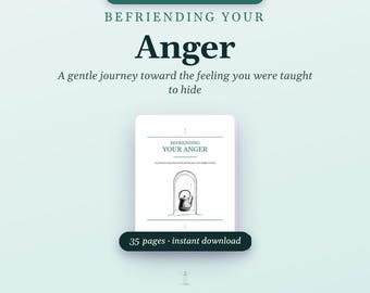 Anger Journal, Printable Anger Workbook PDF, Emotional Release Prompts | Befriending Your Anger