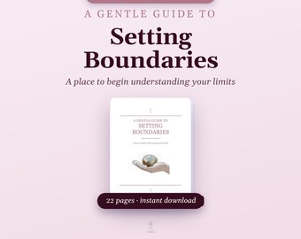 Journal pour définir ses limites, Cahier d'exercices imprimable (PDF), Suggestions pour affirmer ses limites | Un guide bienveillant pour définir ses limites