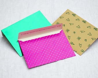 6 Luxury Money Envelopes | Wedding Envelope , Gift Card & Voucher Holder , Money Wallet