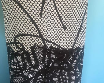 Antoni and Alison Digital Silk Print of Lace Dress UK 10