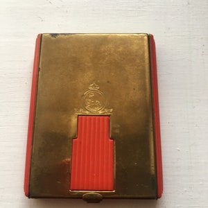 Coty Compact red gold VERY collectable 1950s/60s