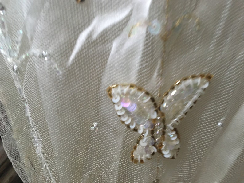 Elspeth Gibsin 1920s / 1930s Style Silk Wedding Dress UK 8/10 image 5