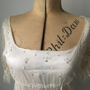 Elspeth Gibsin 1920s / 1930s Style Silk Wedding Dress UK 8/10 image 2