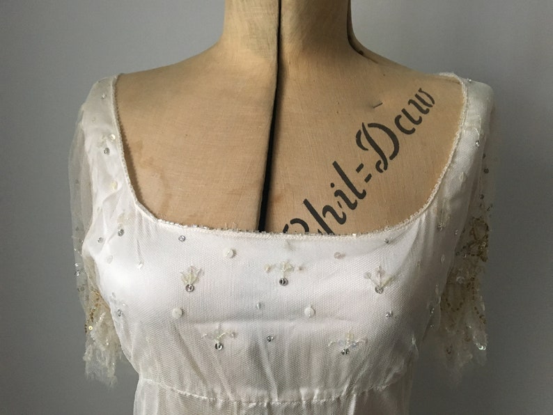 Elspeth Gibsin 1920s / 1930s Style Silk Wedding Dress UK 8/10 image 2