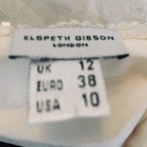 Elspeth Gibsin 1920s / 1930s Style Silk Wedding Dress UK 8/10 image 8