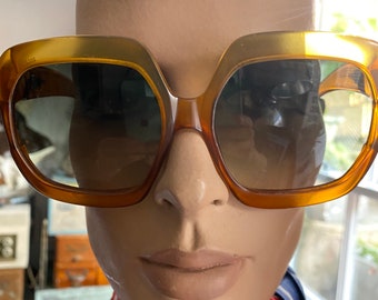 Vintage Huge Ochre Dior Sunglasses superb!!!
