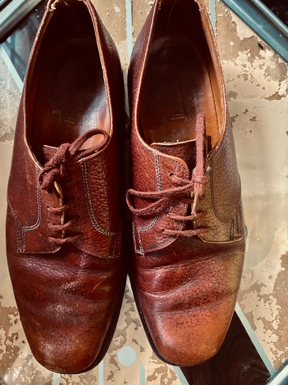 1950s Mens Leather Loafers  Lotus Hallmark all Leather Size UK 9