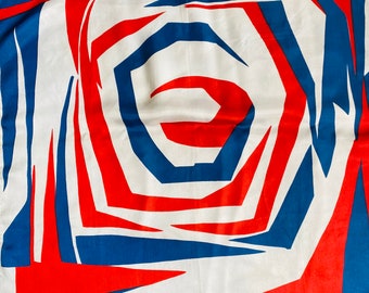 Coronation Scarf for Elizabeth 11 Red White Blue Stunning Design