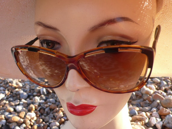 Vintage 1980s Ted Lapidus Light Brown with Gold In