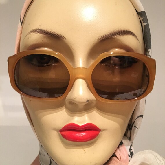 1960s Dior Amber Sunglasses
