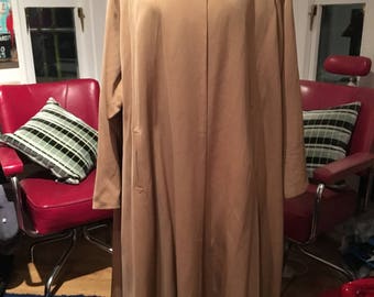 1950s Gabardine Beige Swing Coat